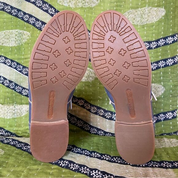 Timberland Blue EarthKeepers Savin Hill Lace Leather Ankle Boots Size 9 - Picture 9 of 15